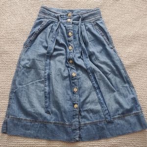 GAP Denim Button Up Skirt